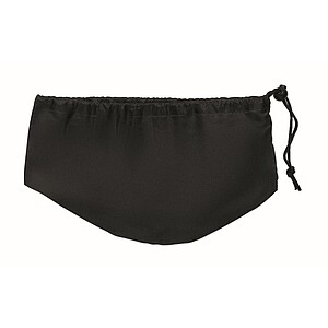 Bendable roll travel pillow, black