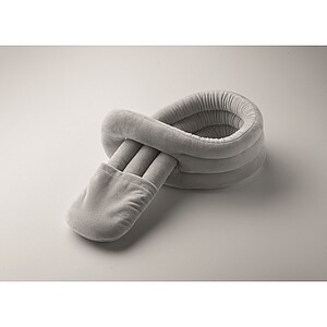 Bendable roll travel pillow, grey