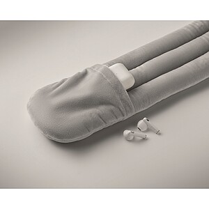 Bendable roll travel pillow, grey