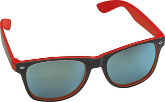 Bicoloured sunglasses with mirrored lenses