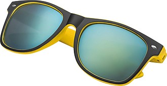 Bicoloured sunglasses with mirrored lenses