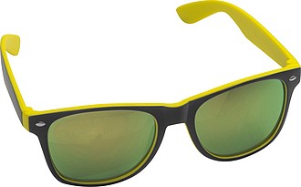 Bicoloured sunglasses with mirrored lenses