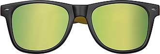 Bicoloured sunglasses with mirrored lenses