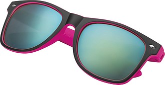 Bicoloured sunglasses with mirrored lenses