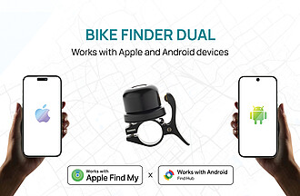 Bicycle Bell with Tracker, Black