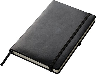 Black A5 note book, black