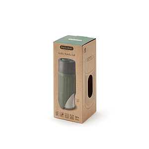 Black+Blum Glass Travel Cup 340ML, olive green