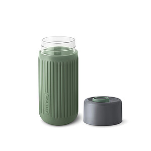 Black+Blum Glass Travel Cup 340ML, olive green