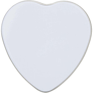 Blissful heart-shaped tin candle with vanilla aroma
