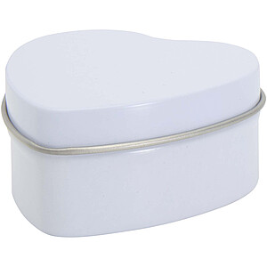Blissful heart-shaped tin candle with vanilla aroma