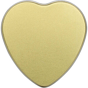 Blissful heart-shaped tin candle with vanilla aroma