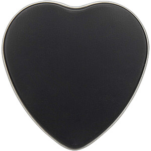Blissful heart-shaped tin candle with vanilla aroma