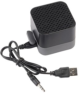 Bluetooth speaker CUBIC, grey/black