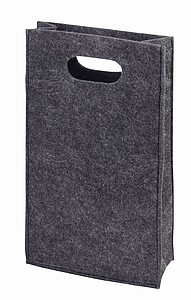 bottle bag"Chablis",for 2 b., grey