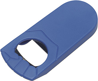 Bottle opener, plastic Blue
