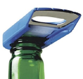 Bottle opener, plastic Blue
