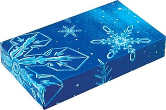 Box with full-color print, size 9.5x16.3x3cm, print on request from 20 pcs.