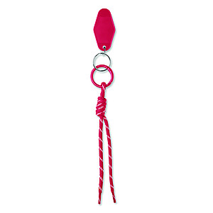 Braided rope with tag keyring