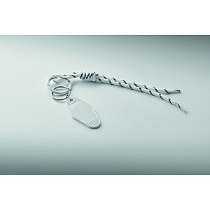 Braided rope with tag keyring