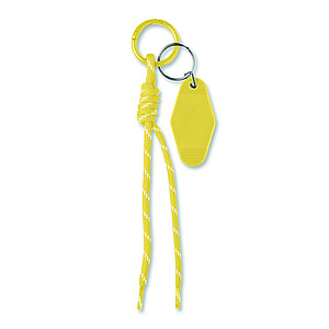 Braided rope with tag keyring