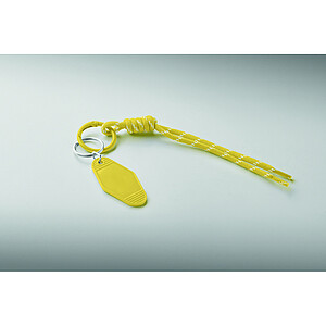 Braided rope with tag keyring