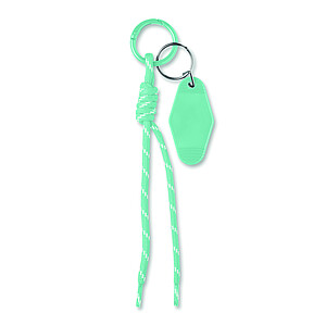 Braided rope with tag keyring