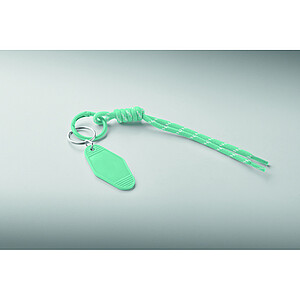 Braided rope with tag keyring