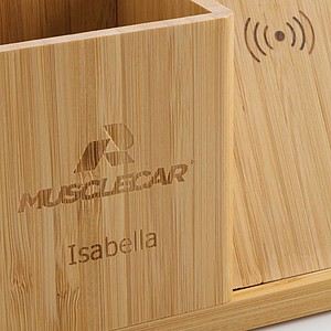 Calgary FSC® bamboo 10W wireless charger