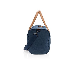 Canvas travel/weekend bag PVC free, blue