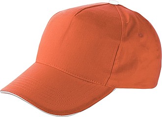 Cap with sandwich peakOrange
