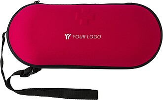 Car emergency first aid kit. Red