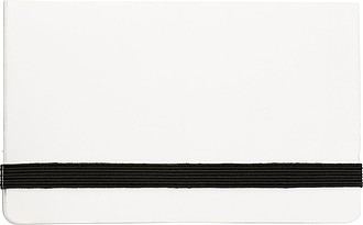 Card case with sticky tabsWhite