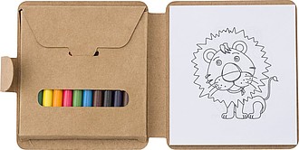 Cardboard colouring set Marlon
