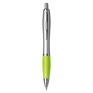 Cardiff ballpen with blue ink.Light green