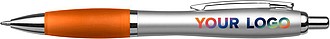 Cardiff ballpen with blue ink.Orange