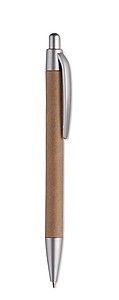 Carton barrel ball pen, matt silver