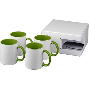 Ceramic sublimation mug 4-pieces gift set