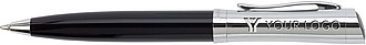Charles Dickens ballpen. Black/silver