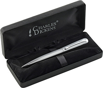 Charles Dickens metal ballpen Silver