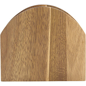 Charm acacia wood napkin holder