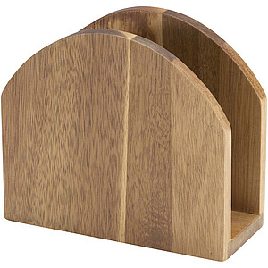 Charm acacia wood napkin holder