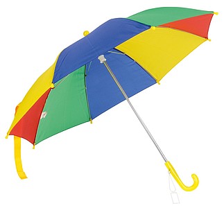 Childrens umbrella "Lollipop" with a safety opening,colour blue, green, red, yellow