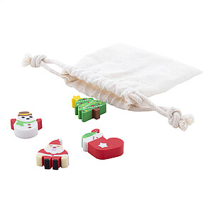 Christmas eraser set