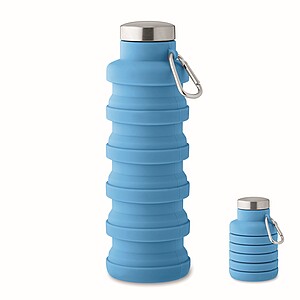 Collapsible bottle 500ml, baby blue