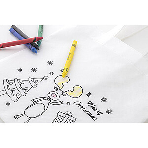 colouring Christmas bag