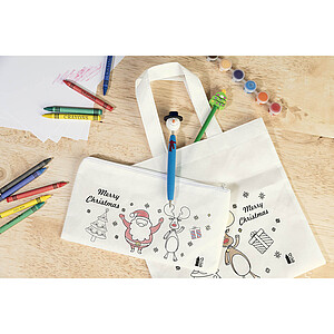 colouring Christmas bag