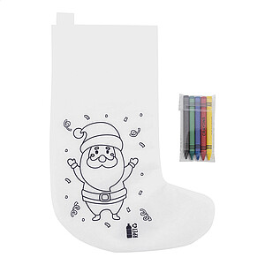 colouring Christmas stocking