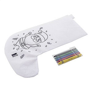 colouring Christmas stocking