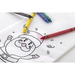 colouring Christmas stocking