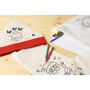 colouring Christmas stocking